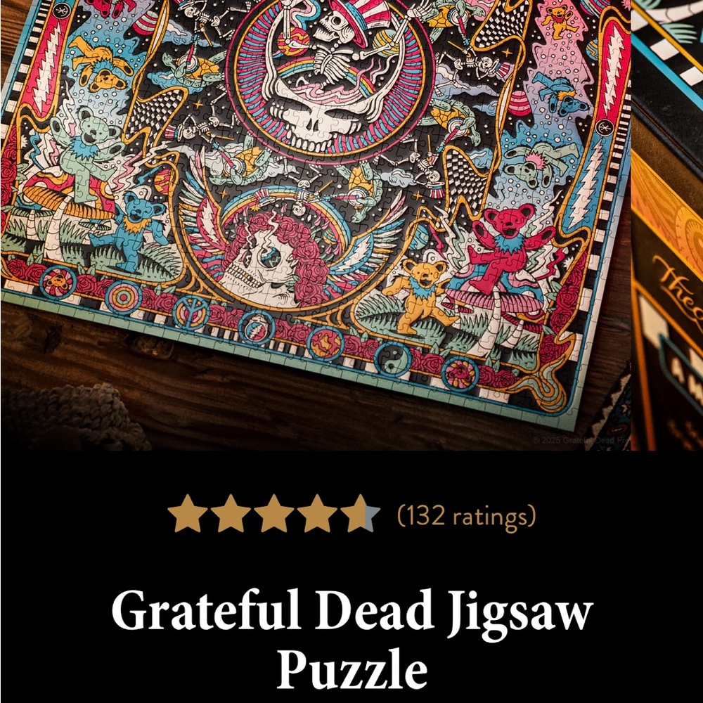 Grateful Dead Vibrant Jigsaw Puzzle